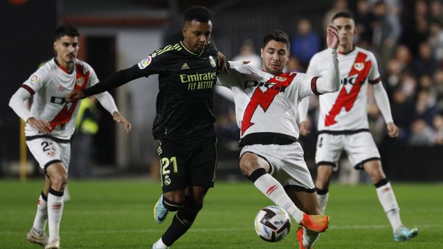 Rodrygo, en el partido de la primera vuelta de La Liga entre Rayo y Real Madrid