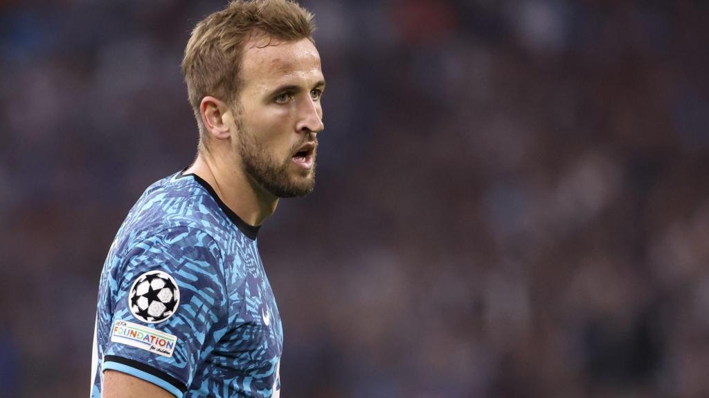 Harry Kane, en un partido del Tottenham de la temporada 2022/2023
