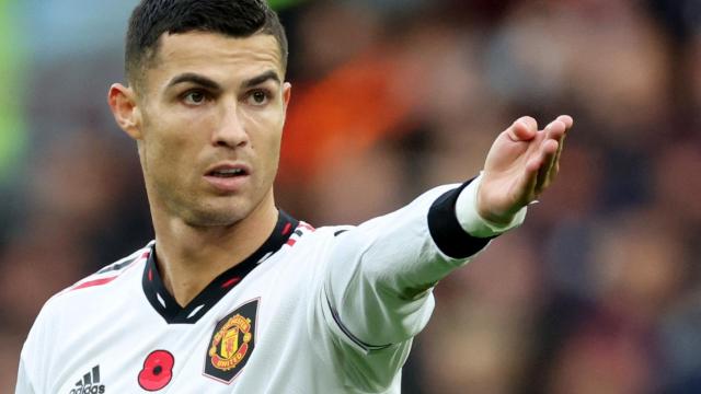 Cristiano Ronaldo, en un partido del Manchester United de la temporada 2022/2023