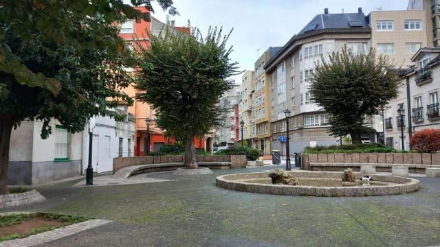 La plaza Campo de Artillería en A Coruña