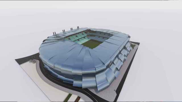 Infografía sobre el aspecto final de Balaídos una vez rematadas las obras.