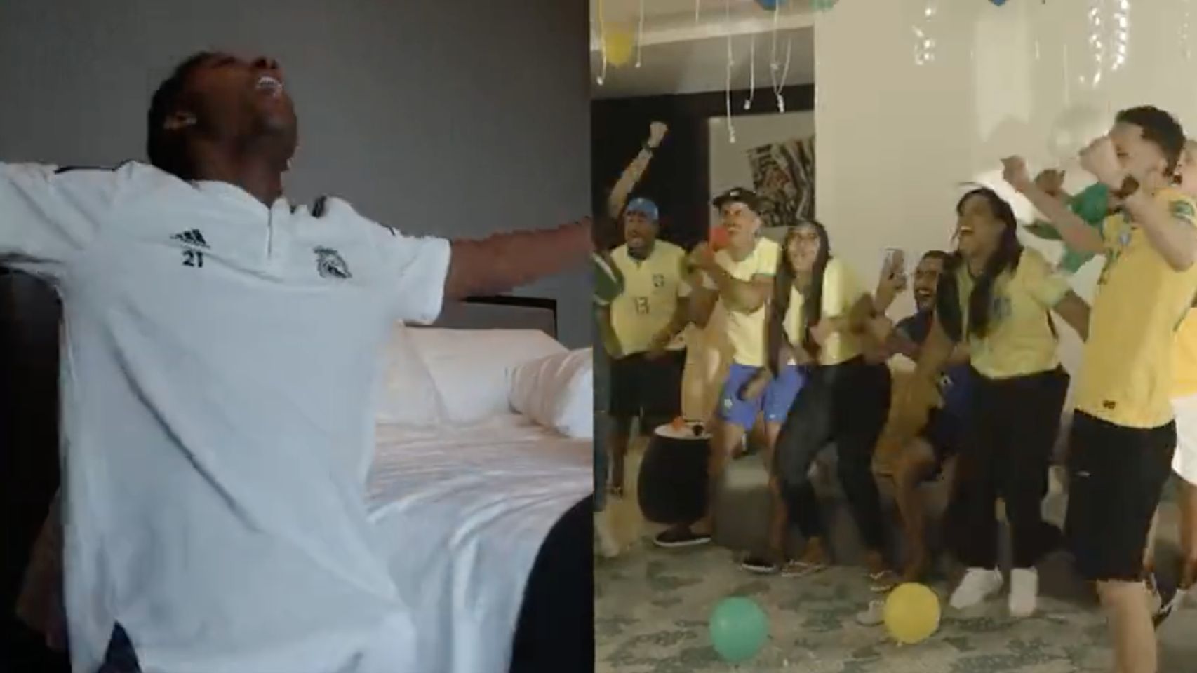 Rodrygo y su familia celebran su convocatoria con Brasil para el Mundial de Qatar
