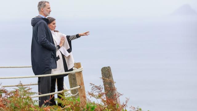 Felipe y Letizia en Asturias.
