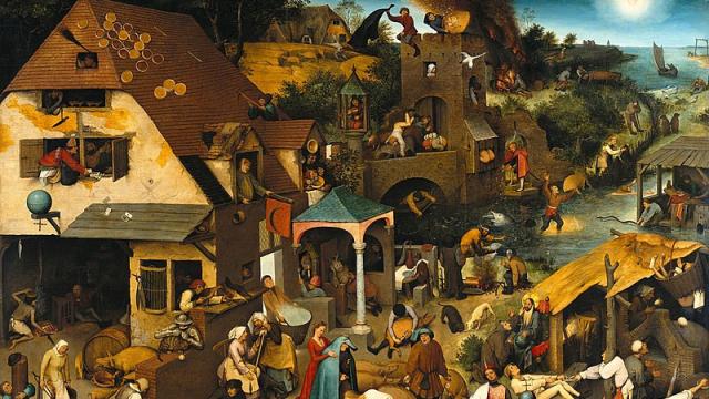 'Proverbios flamencos', de Pieter Brueghel el Viejo