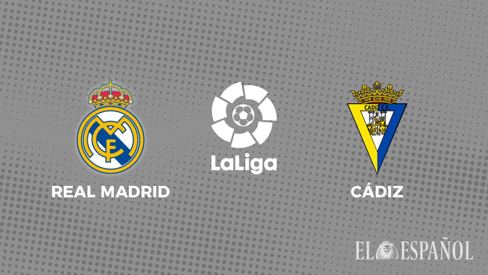 Cartel del Real Madrid - Cádiz de La Liga 2022/2023