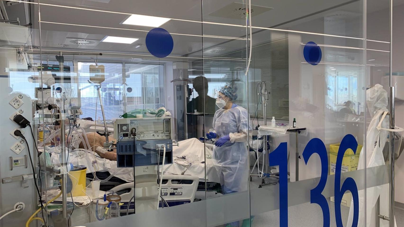 Ingresados Covid en un hospital de Málaga en una imagen de archivo.