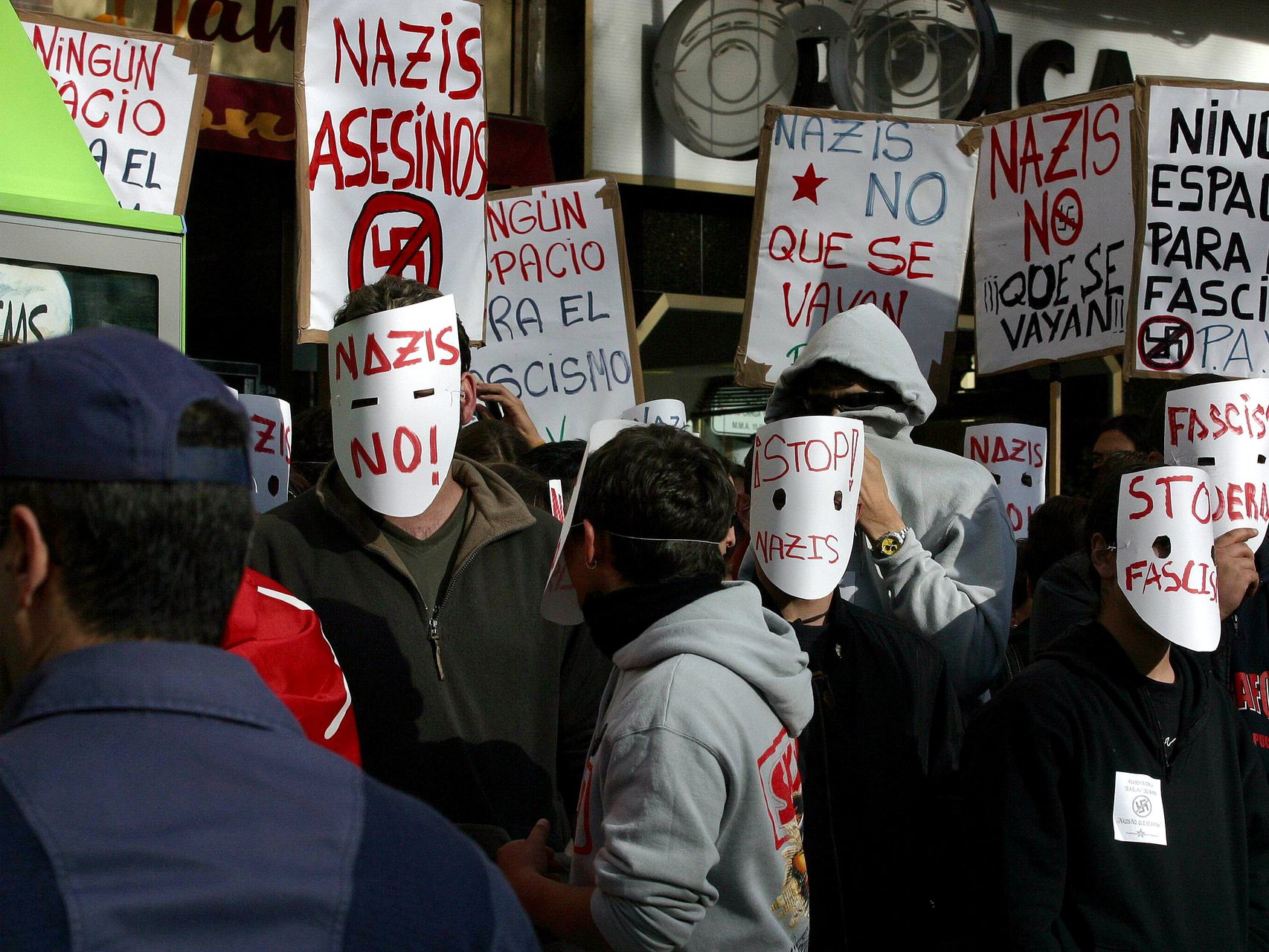 Imagen de archivo de una manifestación antifascista en Valladolid.