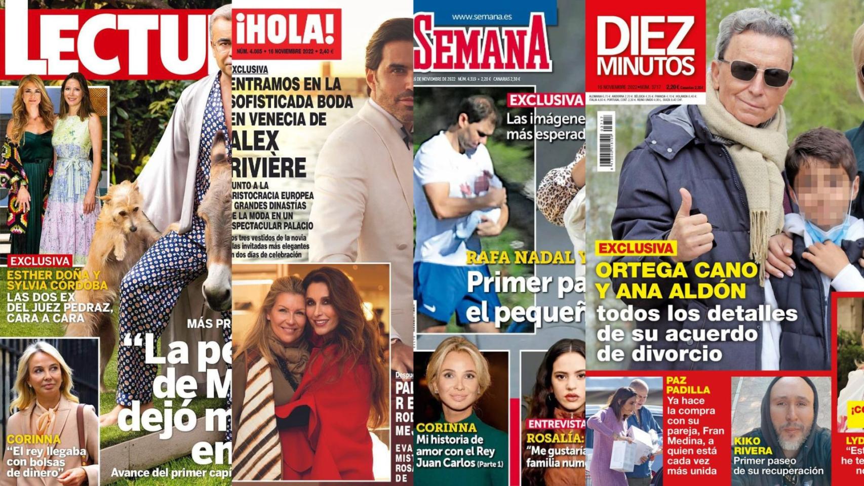 Portadas de las revistas.