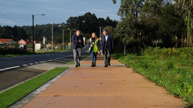 Martina Aneiros comprobó esta mañana el estado final del camino