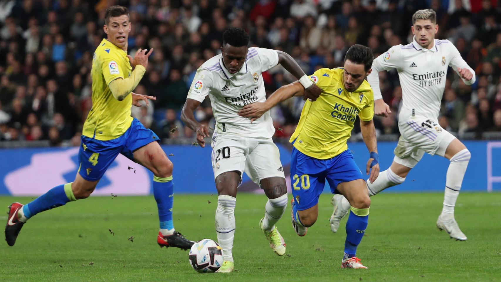 Vinicius, en el Real Madrid - Cádiz de La Liga 2022/2023