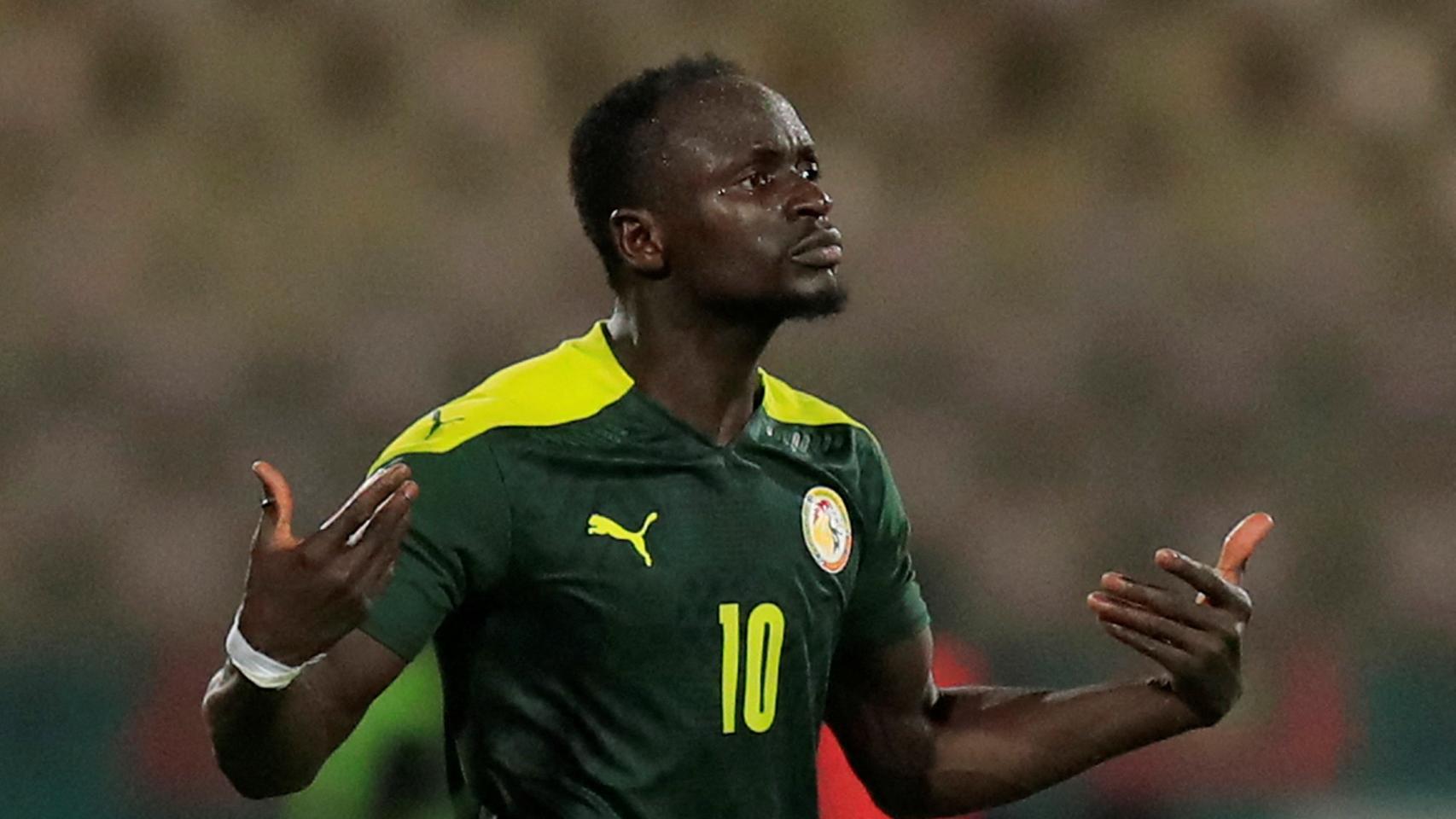 Sadio Mané, con la camiseta de Senegal.