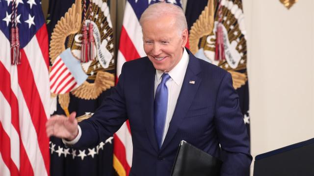 Joe Biden, presidente de Estados Unidos, tras realizar unas declaraciones en la Casa Blanca el pasado miércoles.