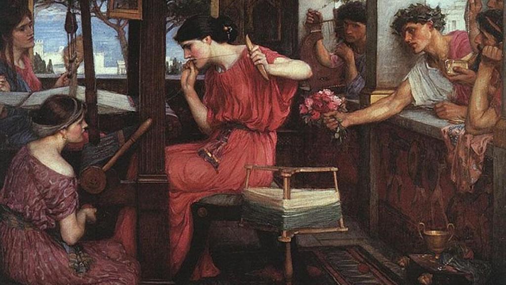 Penélope y sus pretendientes.