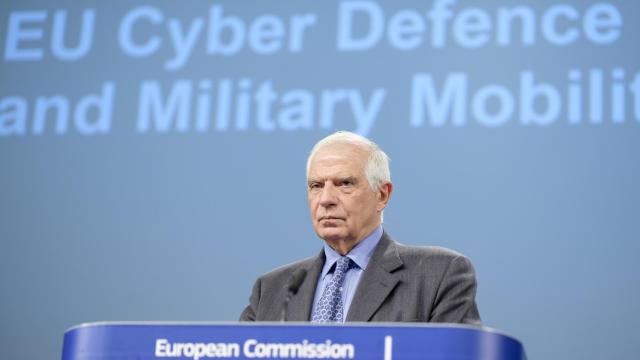Josep Borrell, Alto Representante de la UE, en la rueda de prensa celebrada en Bruselas.
