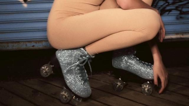 Patines de brillantes.