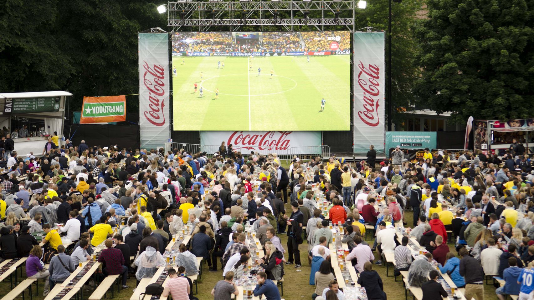 Una de las carpas en eventos similares de la misma empresa.