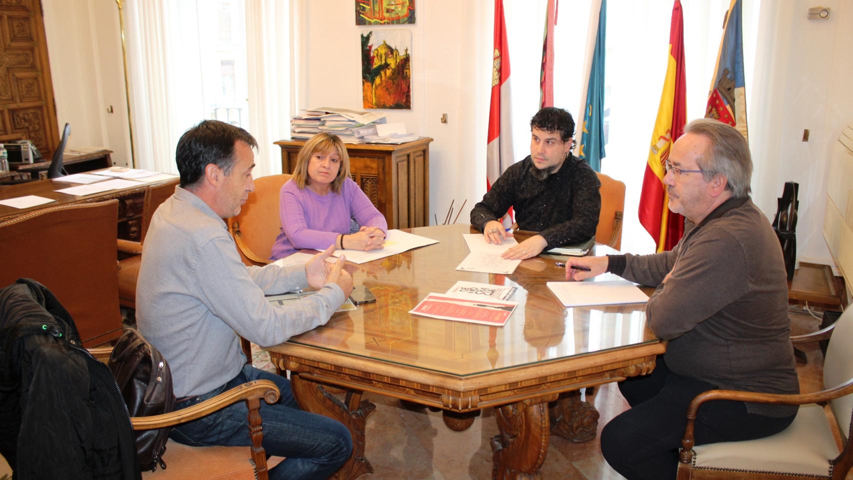 Francisco Guarido y Diego Bernardo se reúnen con representantes de CCOO y UGT Zamora