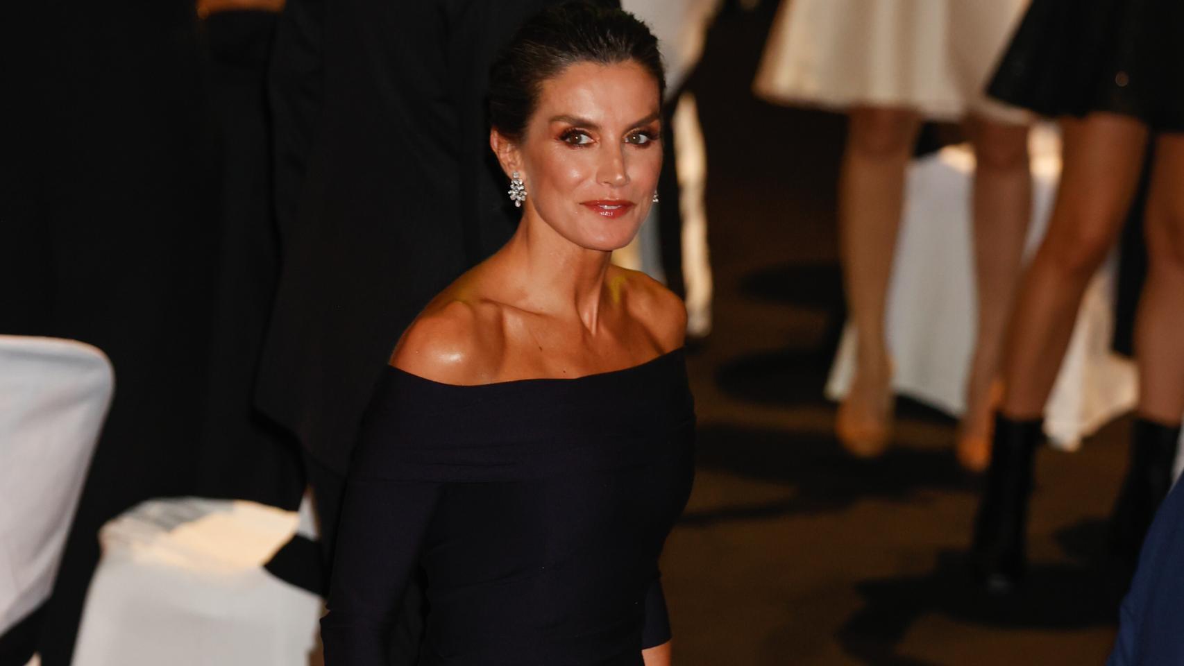 La reina Letizia en el acto de este viernes, 11 de noviembre de 2022, en Macael, Almería.