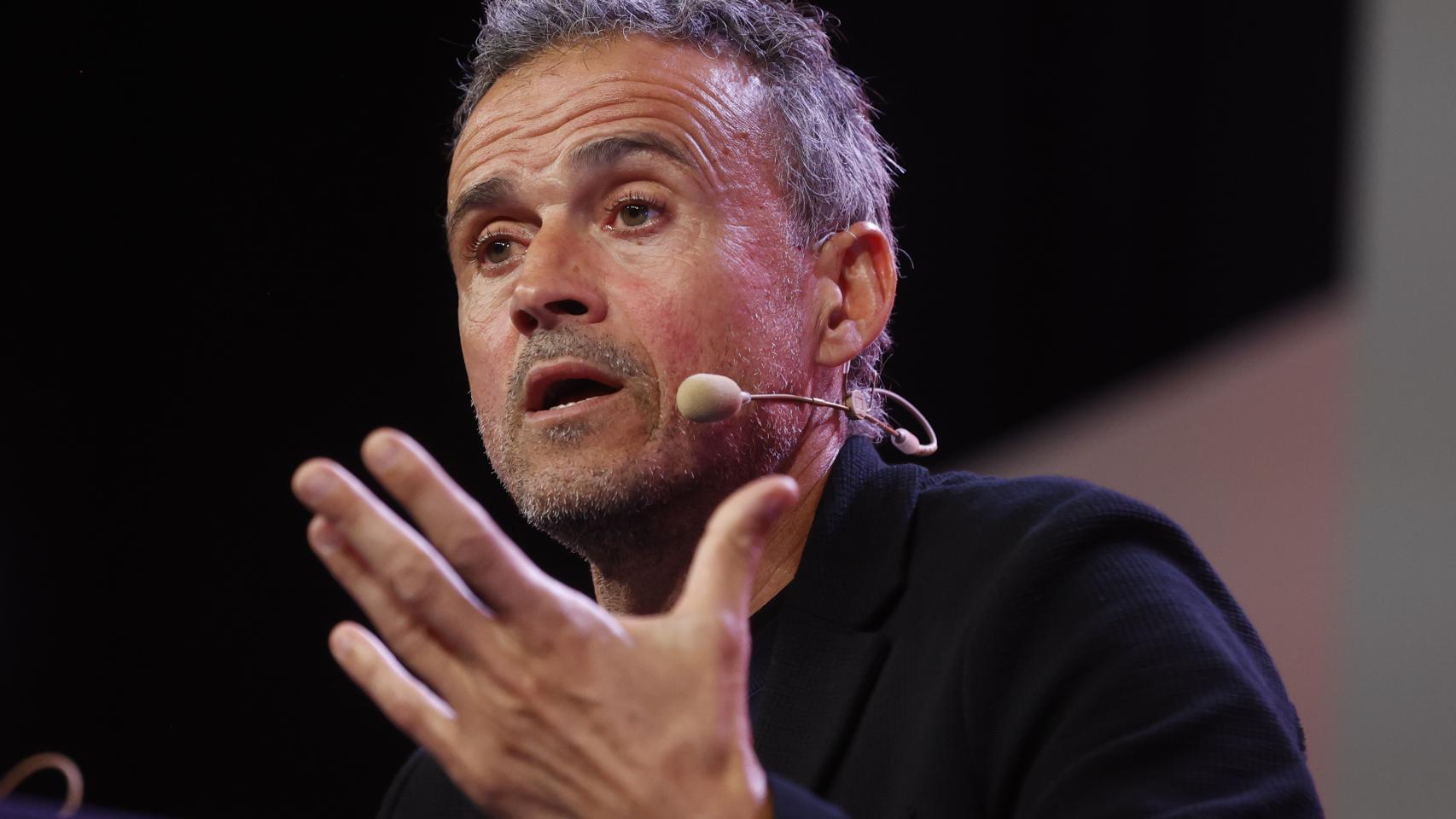 Luis Enrique durante la rueda de prensa tras anunciar la convocatoria.