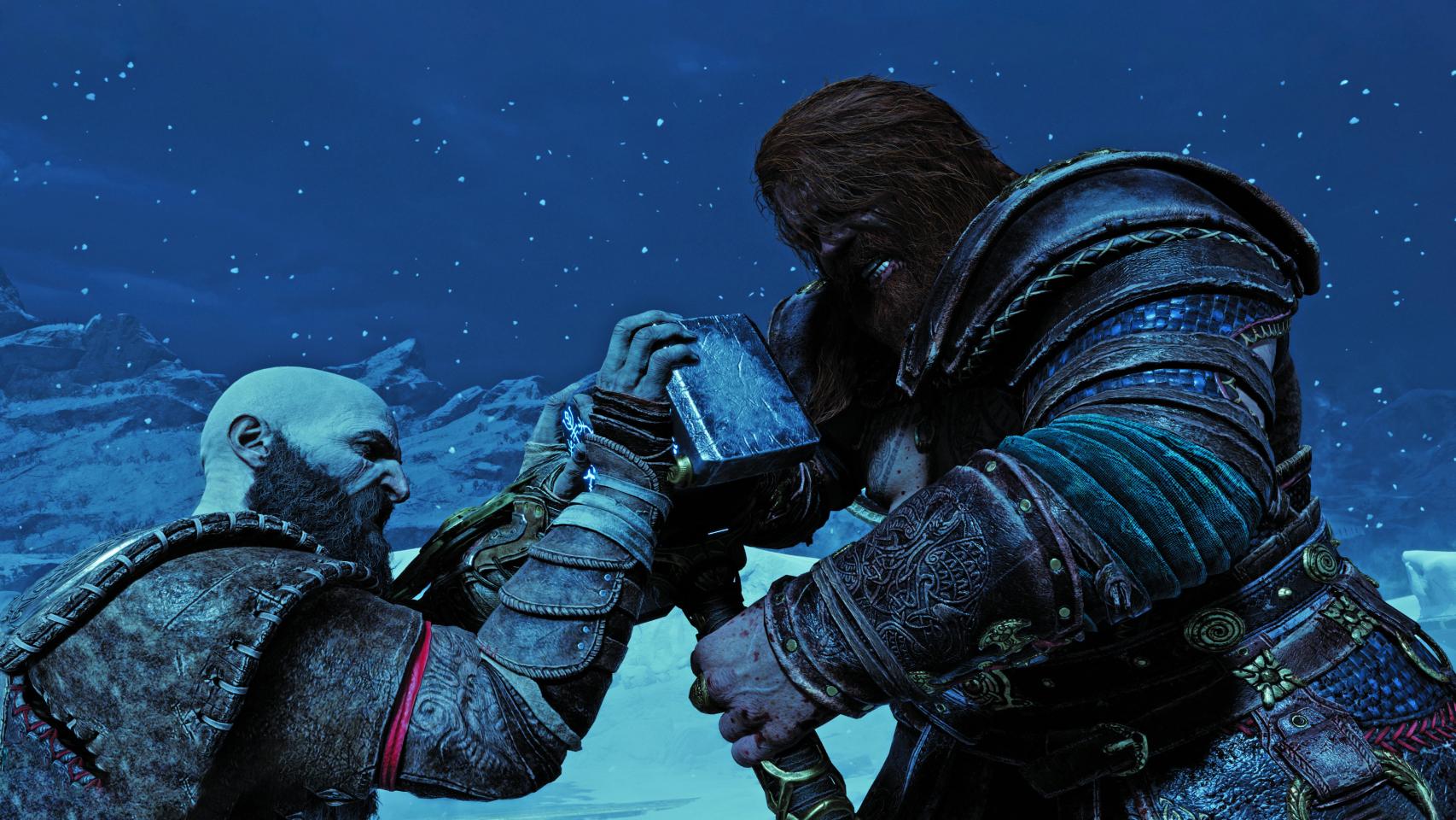 Kratos y Thor entran en conflicto directo en el yermo congelado en que se ha convertido Midgard