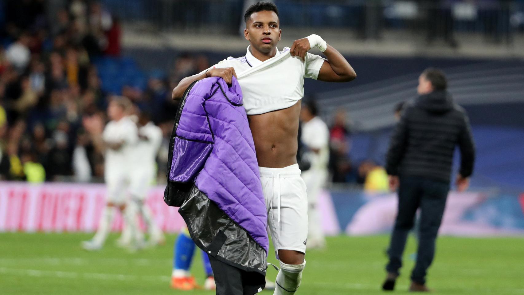 Rodrygo Goes, tras un partido con el Real Madrid
