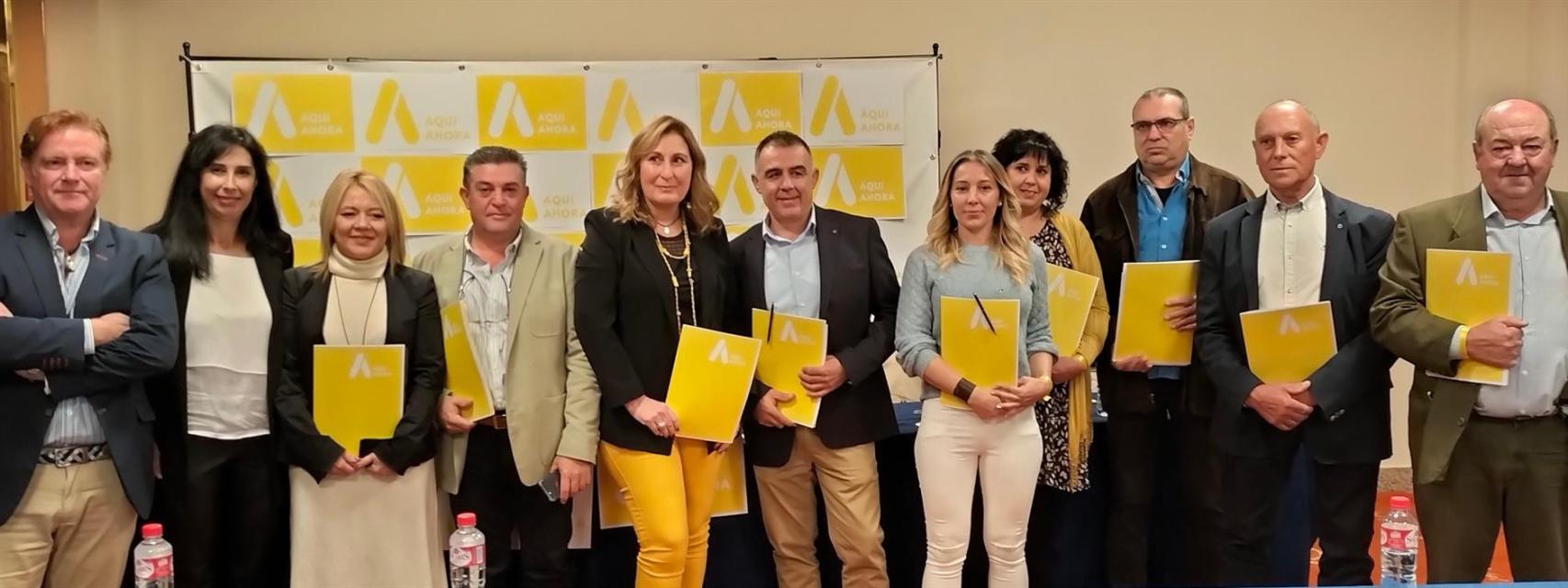 Los integrantes del nuevo partido político Aquí Ahora.