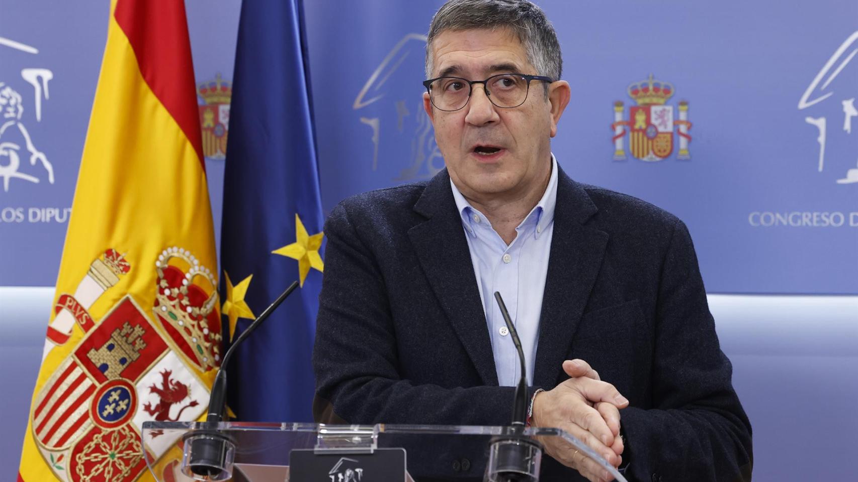 El portavoz del PSOE en el Congreso, Patxi López, el pasado viernes.