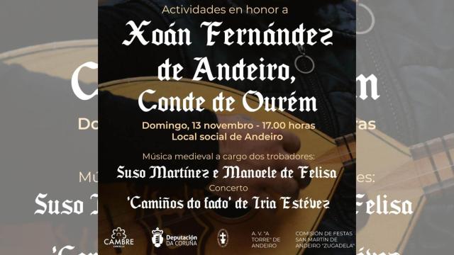 Actividad en honor a Xoán Fernández de Andeiro.