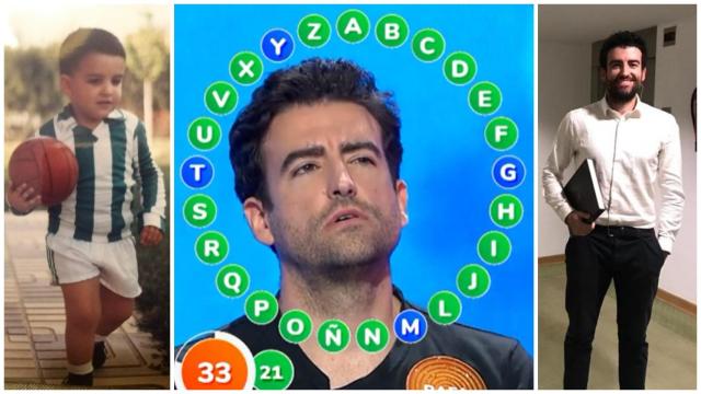 Rafa Castaño de niño, compitiendo en Pasapalabra y en la actualidad.