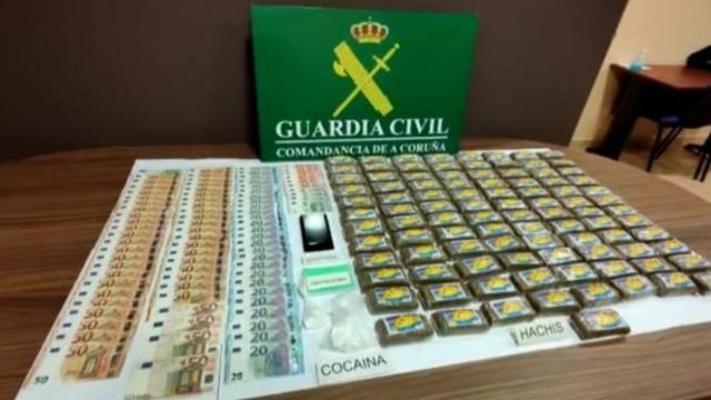 Material encontrado en el registro del domicilio del presunto culpable.