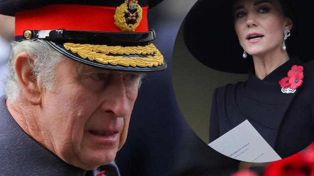 El rey Carlos III junto a Kate Middleton en un montaje de EL ESPAÑOL.
