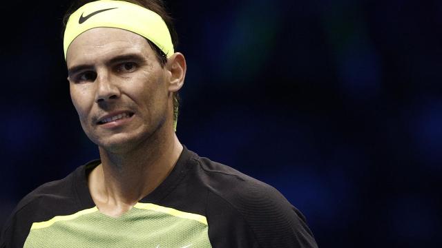 Nadal, durante un momento del partido.