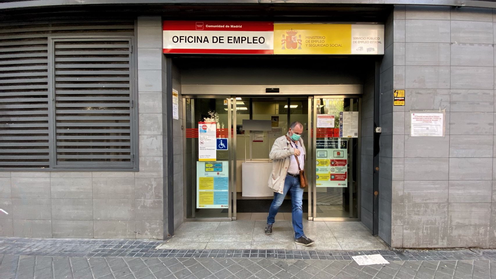 Una oficina de empleo, en Madrid.