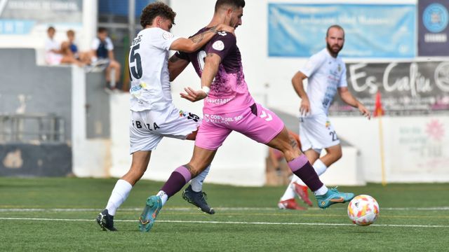 Fran Sol durante el partido de Copa del Rey contra la Peña Deportiva