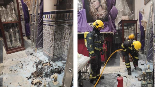 Imágenes del incendio.