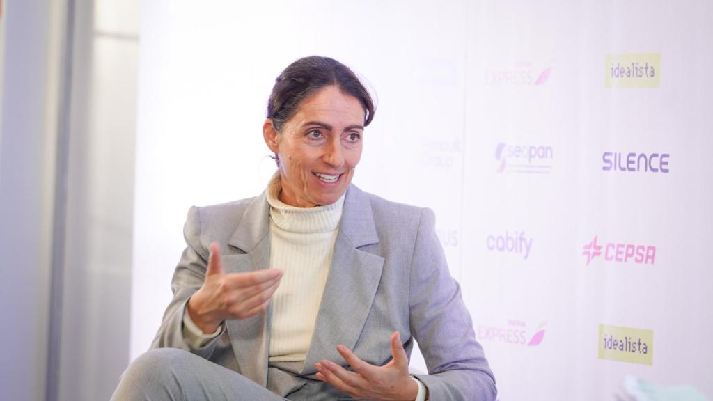 Raquel Blanco, directora global de Smart Mobility de Iberdrola, durante su intervención bajo el título 'El reto de la infraestructura de carga',en la primera jornada del III Simposio del Observatorio de la Movilidad y las Ciudades.