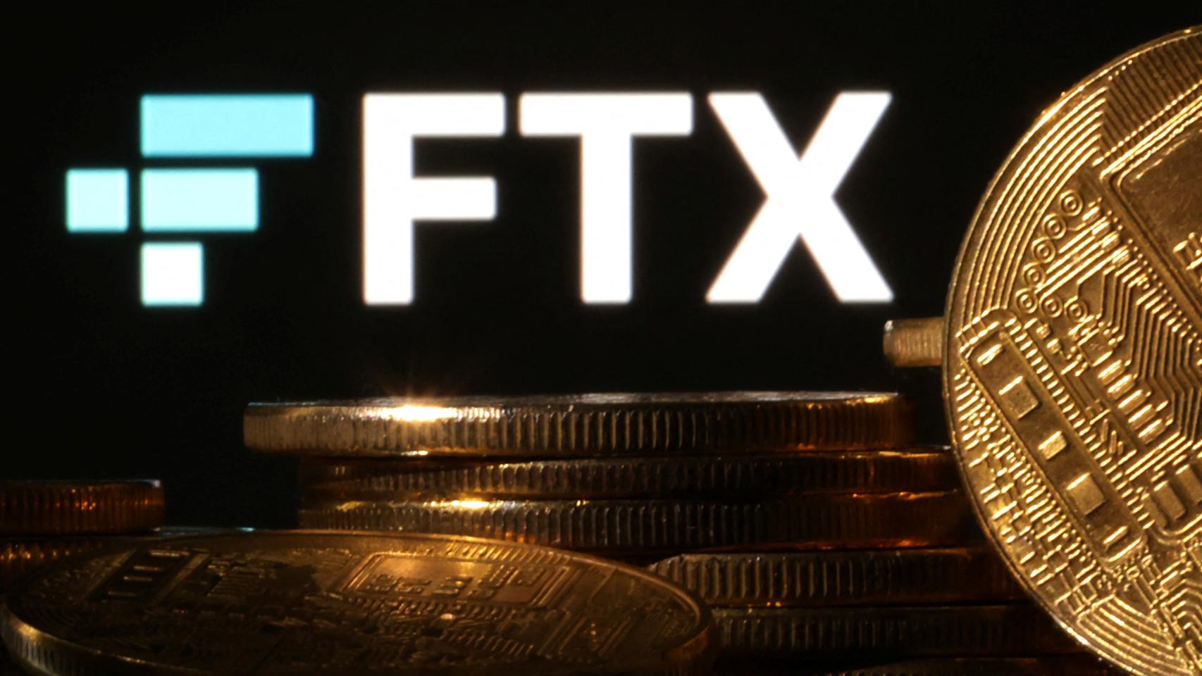 Ilustración con el logo de FTX.