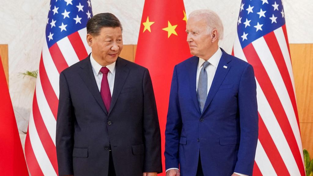 Joe Biden y Xi Jinping durante la cumbre del G20.