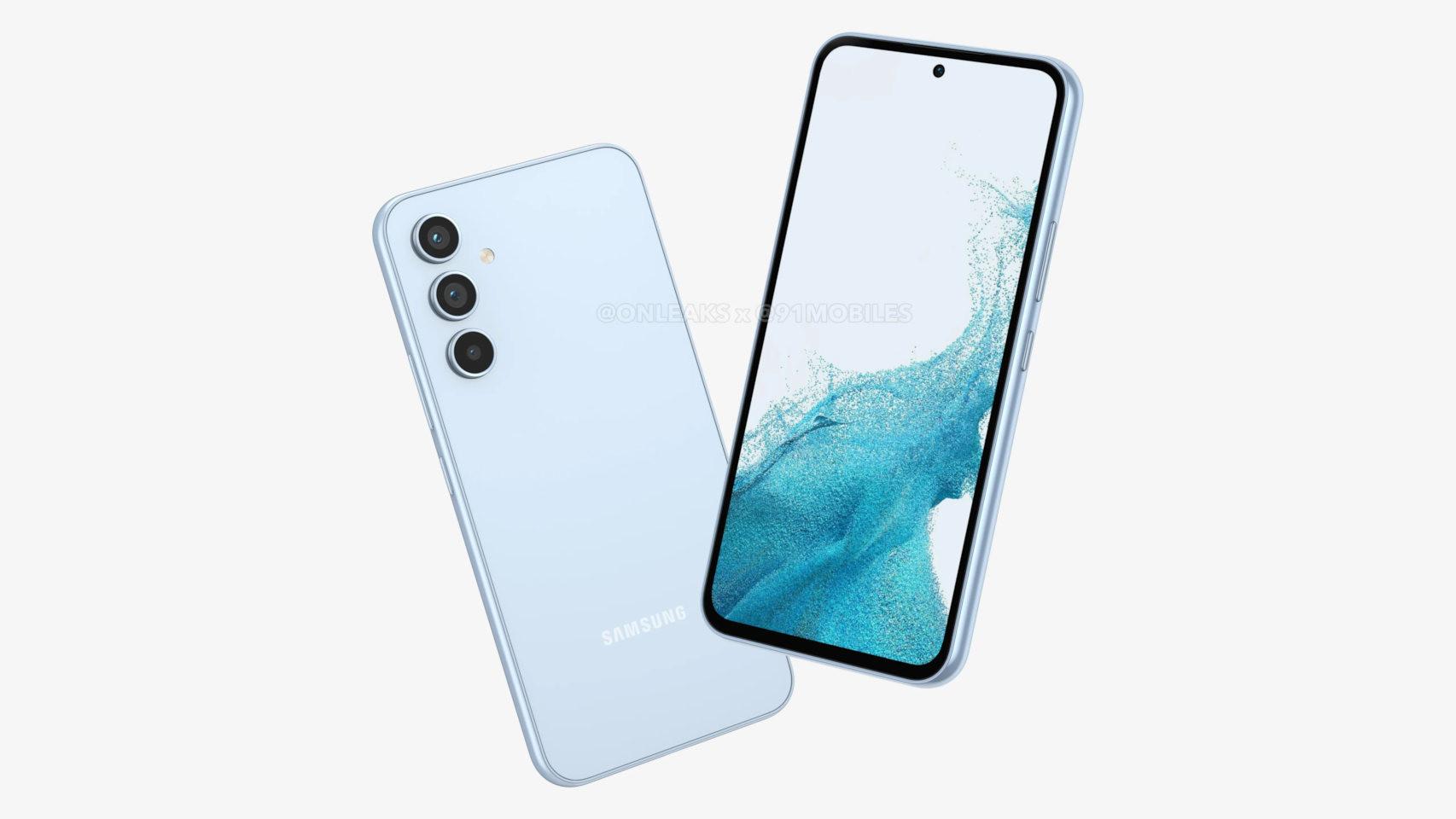 Posible diseño del Samsung Galaxy A54