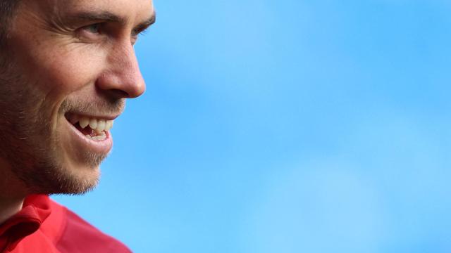 Gareth Bale, con la selección de Gales