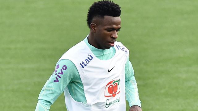 Vinicius Jr., con la selección de Brasil