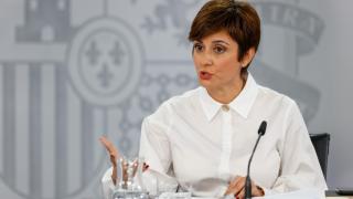 La portavoz del Gobierno, Isabel Rodríguez, en la rueda de prensa posterior al Consejo de Ministros de este martes.
