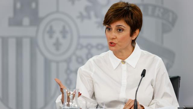 La portavoz del Gobierno, Isabel Rodríguez, en la rueda de prensa posterior al Consejo de Ministros de este martes.