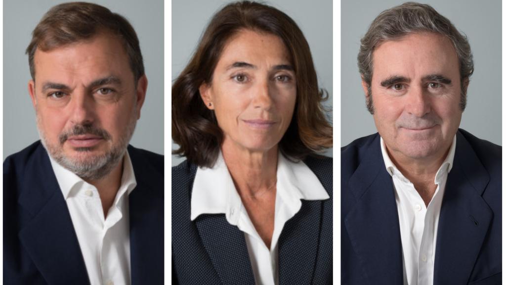 Rafael Peña, Arancha Gómez y Hernán Cortés, socios de Olea Gestión.
