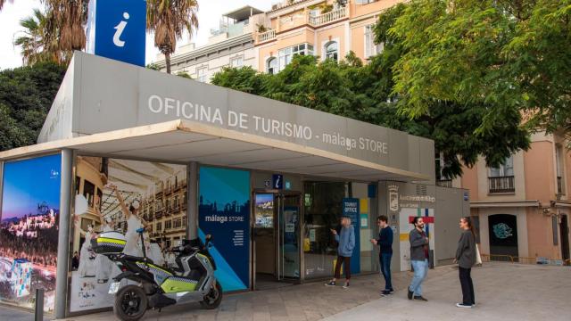 Una oficina de turismo en Málaga capital.