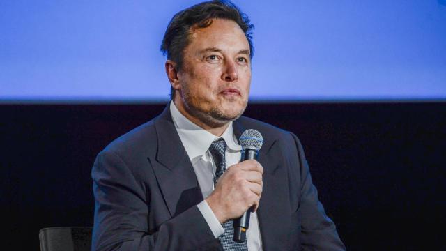 Elon Musk en una conferencia en Noruega