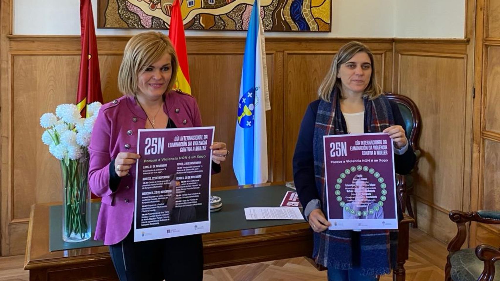 Presentación de la programación por el 25N en Redondela.