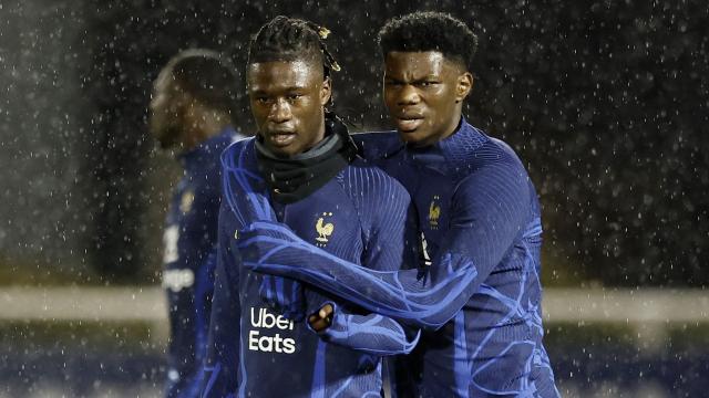 Camavinga y Tchouameni, con la selección de Francia