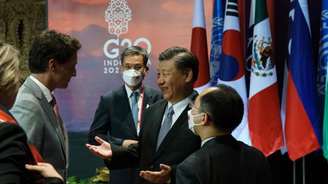 Momento en el que Xi Jinping abronca a Justin Trudeau en la cumbre del G20.