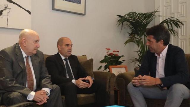 Carlos Mazón con Lorenzo Amor, este miércoles.